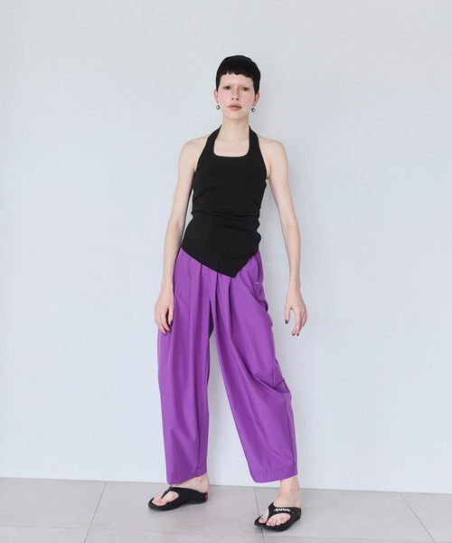 OMMO（オーエムエムオー） ニット セーター HALTER NECK TUCK KT TOP
