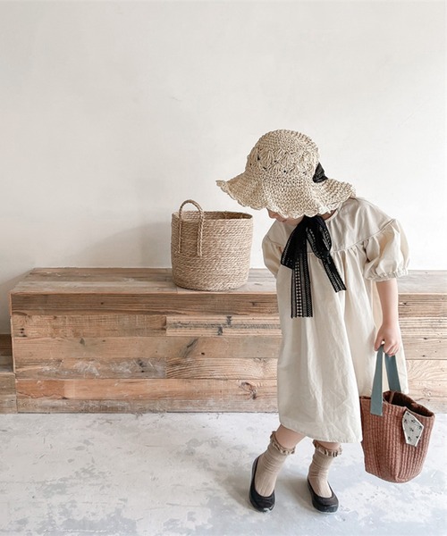 「aimoha」 「KIDS」長袖ワンピース 80 ダークグレー キッズ_画像5