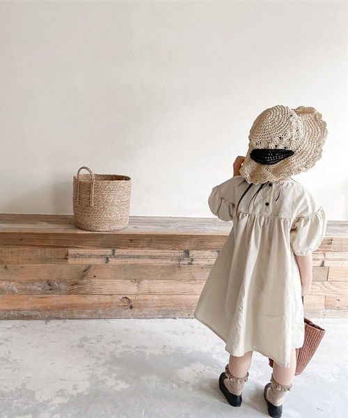 「aimoha」 「KIDS」長袖ワンピース 80 ダークグレー キッズ_画像8