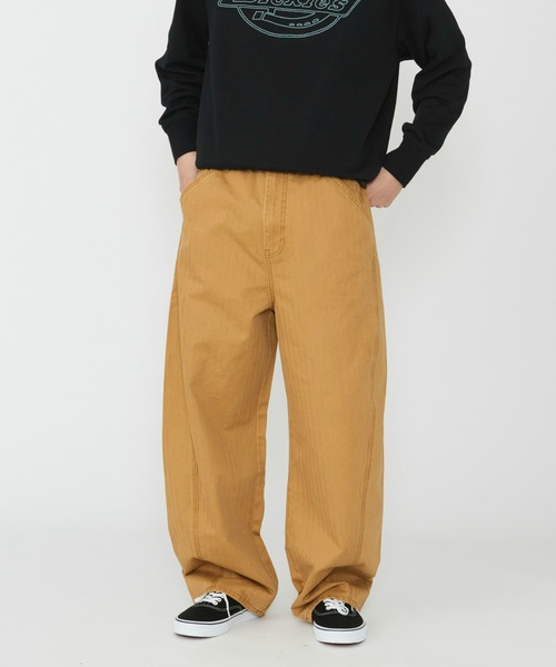 Dickies（ディッキーズ） パンツ ヘリンボーン ウォッシュド パンツ