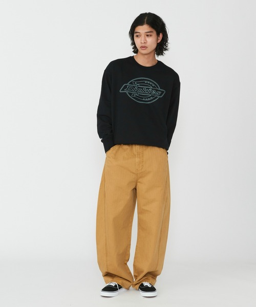 Dickies（ディッキーズ） パンツ ヘリンボーン ウォッシュド パンツ