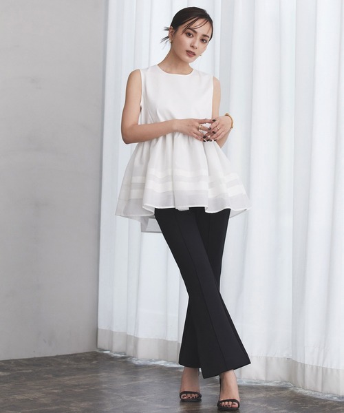「anuans」 パンツ MEDIUM アイボリー レディース_画像9