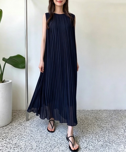 ワンピース 夏 シアープリーツワンピース : ZOZOTOWN Yahoo!店 - 通販