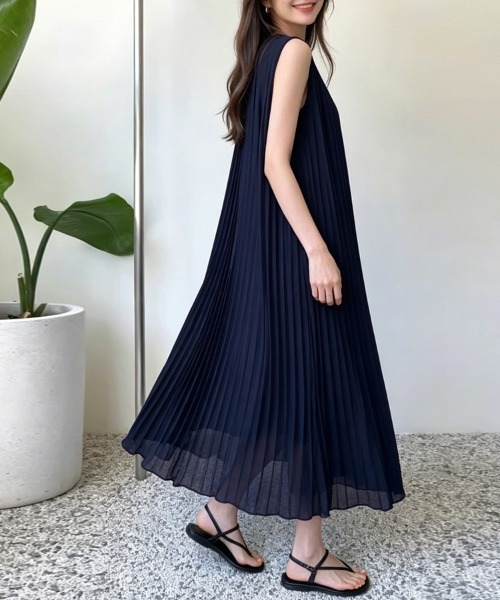 ワンピース 夏 シアープリーツワンピース : ZOZOTOWN Yahoo!店 - 通販