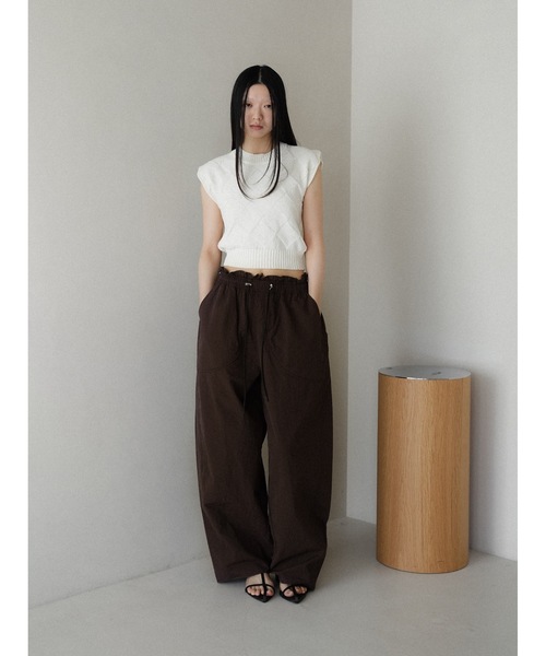 Katrin TOKYO パンツ curved drawstring pants レディース : ZOZOTOWN