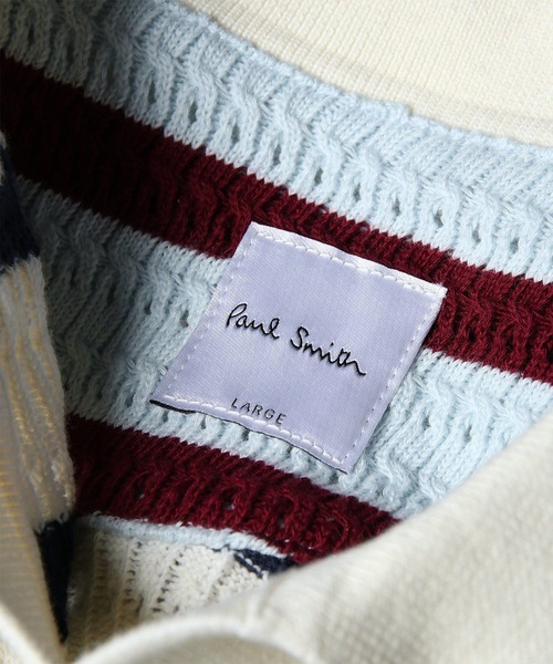 Paul Smith（ポール・スミス） ポロシャツ 半袖 メッシュボーダー