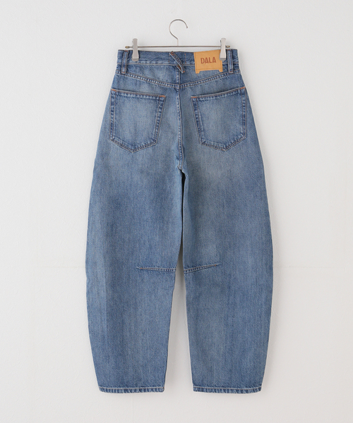 ジーンズ デニム デニムパンツ 「DALA / ダラ」 LIDO ANKLE JEAN W/SEAM BEIGE PATCH レディースの画像