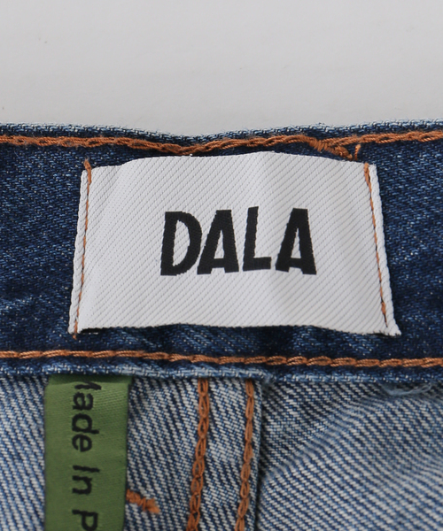 ジーンズ デニム デニムパンツ 「DALA / ダラ」 LIDO ANKLE JEAN W/SEAM BEIGE PATCH レディースの画像