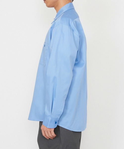 Dickies（ディッキーズ） シャツ ライト ワークシャツ 長袖 (Japan fit