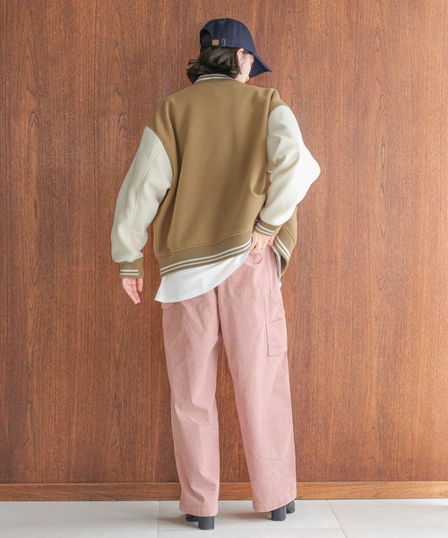 「POLO BCS」 スタジャン LARGE ベージュ レディース_画像5