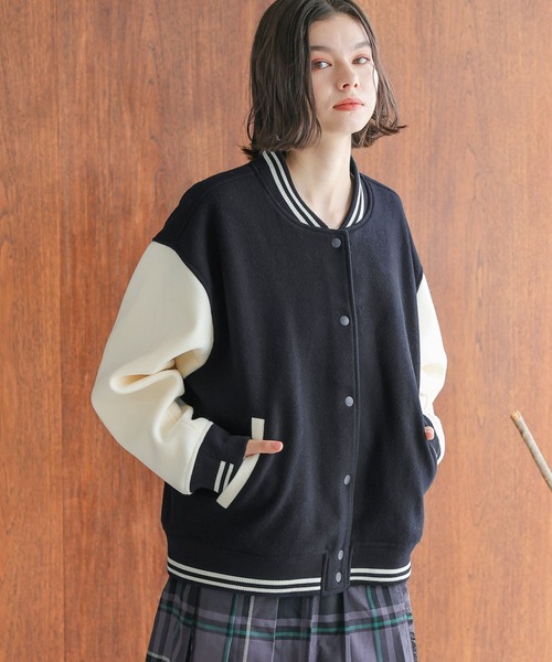 「POLO BCS」 スタジャン LARGE ベージュ レディース_画像7
