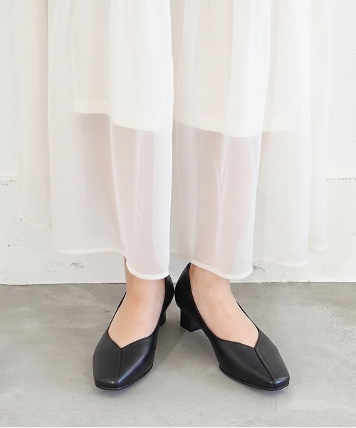 「cava cava」 パンプス 22.5cm ブラック レディース_画像3