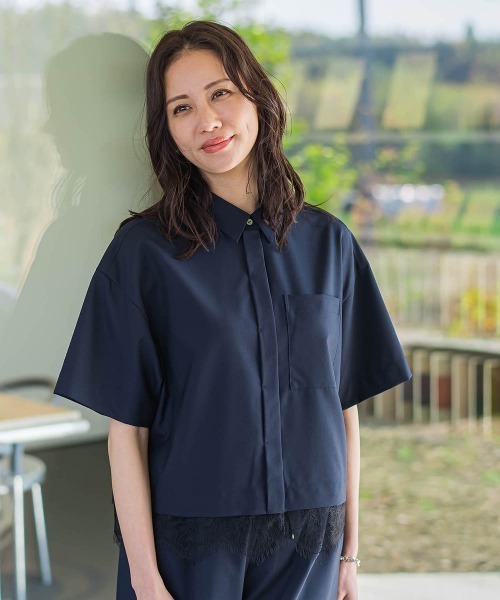 uvカット ブラウス シャツ エディター東原妙子×LAUTREAMONT/レースシャツ レディースの画像