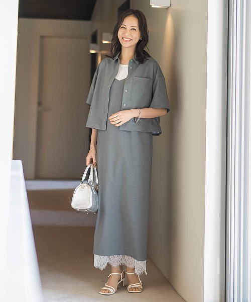 uvカット ブラウス シャツ エディター東原妙子×LAUTREAMONT/レースシャツ レディースの画像