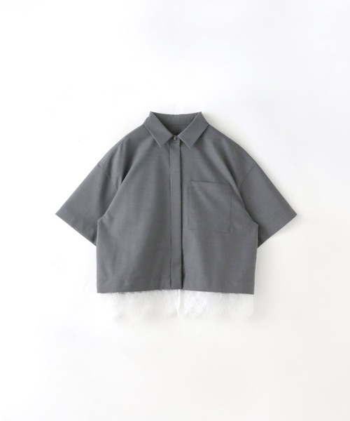 uvカット ブラウス シャツ エディター東原妙子×LAUTREAMONT/レースシャツ レディースの画像