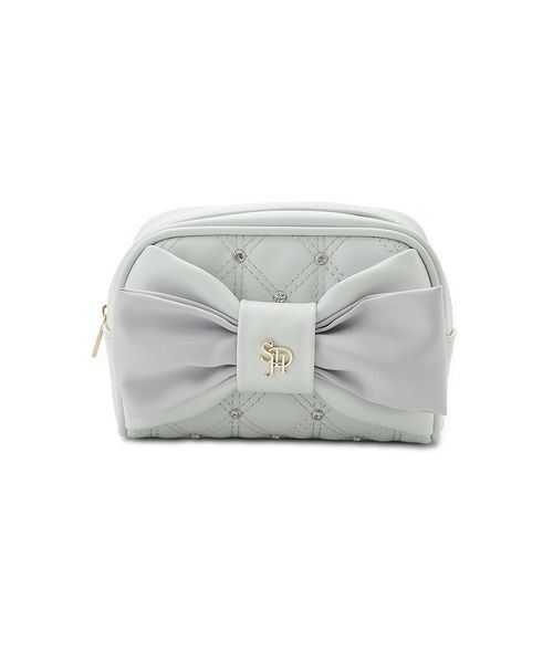 Wallet QUILTING shoulder ポーチ付き／white SNIDEL HOME ポーチ リボンキルティングポーチ レディース : ZOZOTOWN
