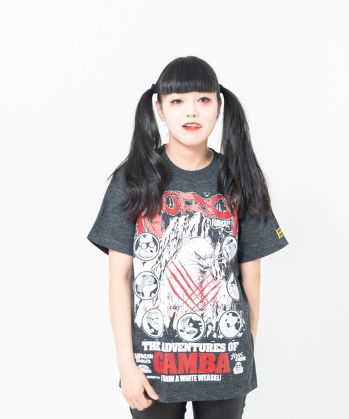匿名配送/ガンバの冒険　Tシャツ　黒　FREE 美品 tシャツ ガンバの冒険(ノロイヘザーブラック)-復刻版- メンズ