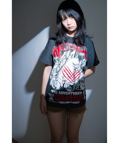 tシャツ ガンバの冒険(ノロイヘザーブラック)-復刻版- メンズ