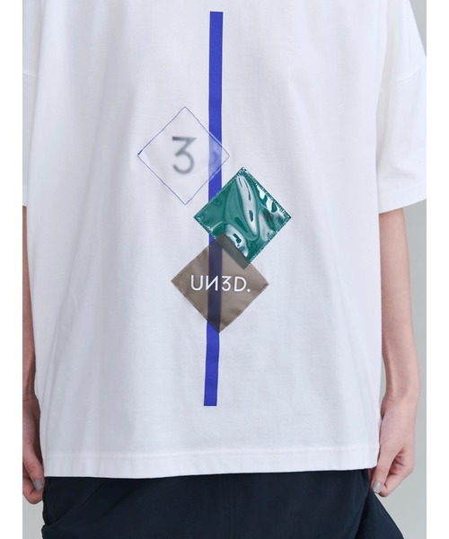 UN3D.（アンスリード） tシャツ 半袖 SQUARE FILM PRINT T SHIRT