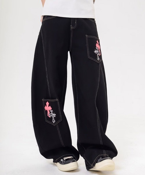「Ressaca」 デニムパンツ M ブラック レディース_画像7