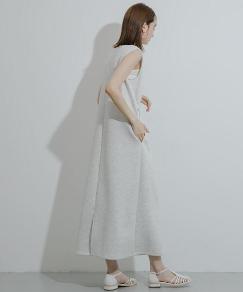 「SENSE OF PLACE by URBAN RESEARCH」 ノースリーブワンピース - ブルー レディース_画像8