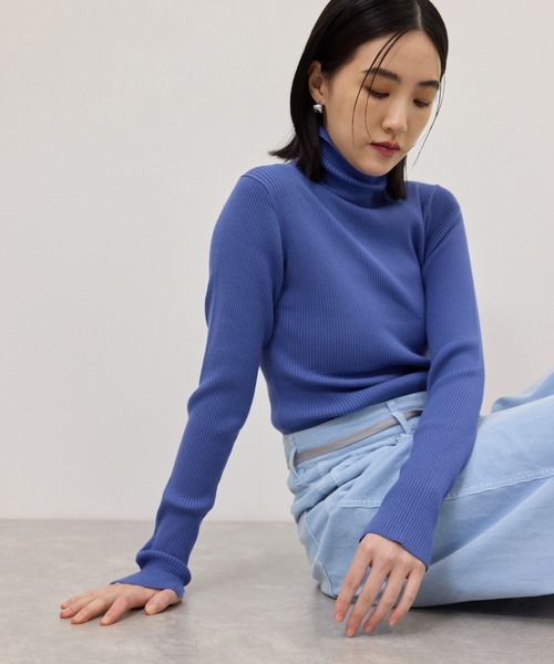ADAM ET ROPE'（アダムエロペ） タートルネック ニット セーター 「WEB