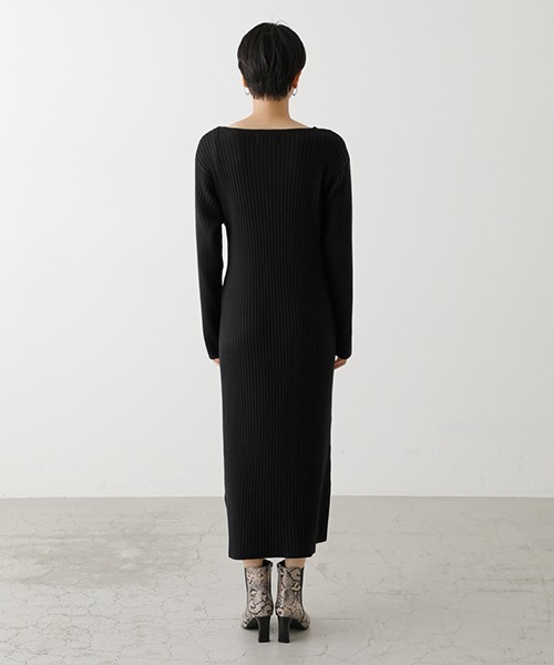 未使用品✨アシンメトリー・ワンピース(定価¥27,500) ❣️ ワンピース アシンメトリーバイカラーワンピース : ZOZOTOWN