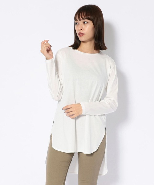 tシャツ DROIT BELLO（ドロイトベロ）裾ラウンドロンT レディース DROIT BELLO tシャツ BELLO（ドロイトベロ）裾ラウンドロンT