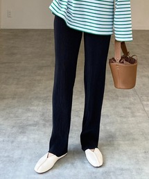 She's Closet パンツ 「セルフカット対応」細身ストレートカラー