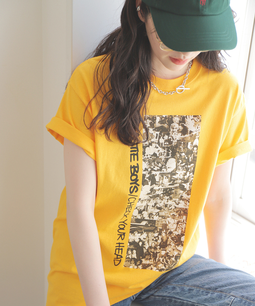 FRAMeWORK（フレームワーク） tシャツ 半袖 BEASTIEBOYS フロント