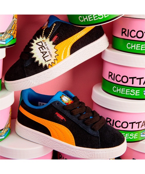 スニーカー Puma プーマ キッズ Puma X Garfield スウェード Ps スニーカー 17 21cm Zozotown Yahoo 店 通販 Yahoo ショッピング