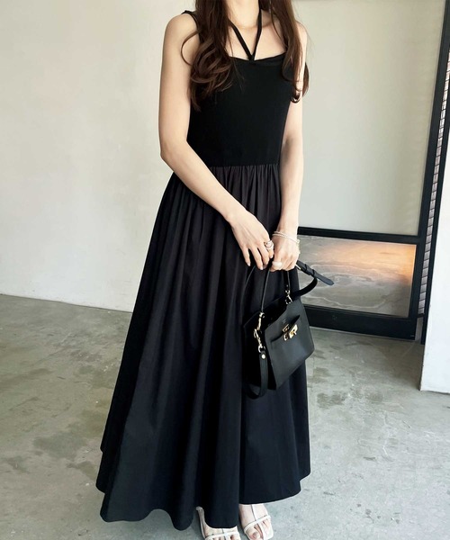 GeeRA（ジーラ） ワンピース 異素材キャミワンピース : ZOZOTOWN Yahoo 