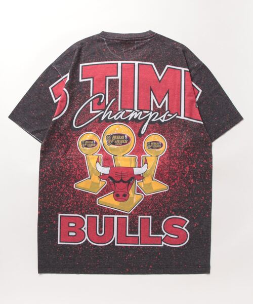 Lサイズ ミッチェル&ネス 東地区NBAチームロゴ 総柄プリント Tシャツ