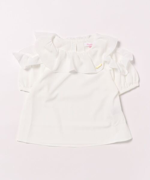 PINKHUNT ブラウス シャツ ピンクハント フリル肩あき 8350K