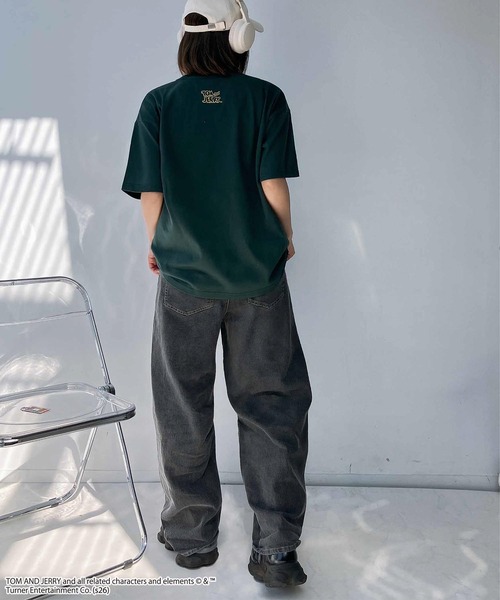 長袖Tシャツ　ショルダーバッグ チャーム付き アイスキャンディー　帽子・ハット AS KNOW AS（アズノゥアズ） tシャツ トムとジェリー 刺繍Tシャツ