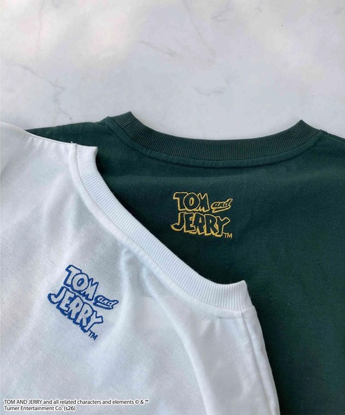 AS KNOW AS（アズノゥアズ） tシャツ トムとジェリー 刺繍Tシャツ