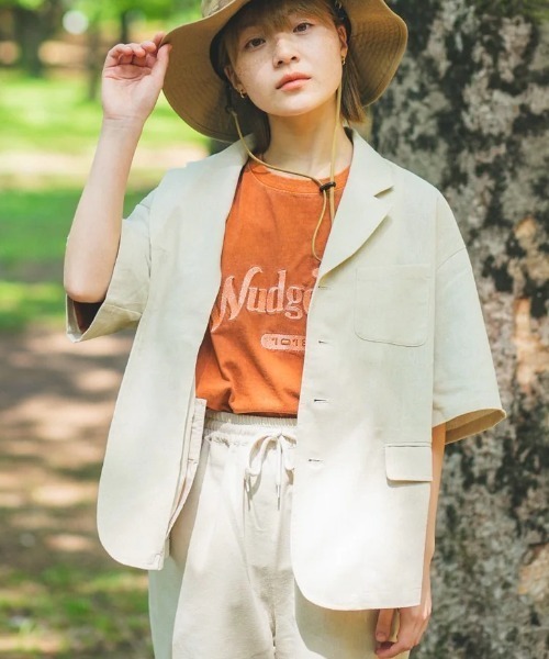 WudgeBoy（ワッジボーイ） コート アウター linen half sleeve jacket 