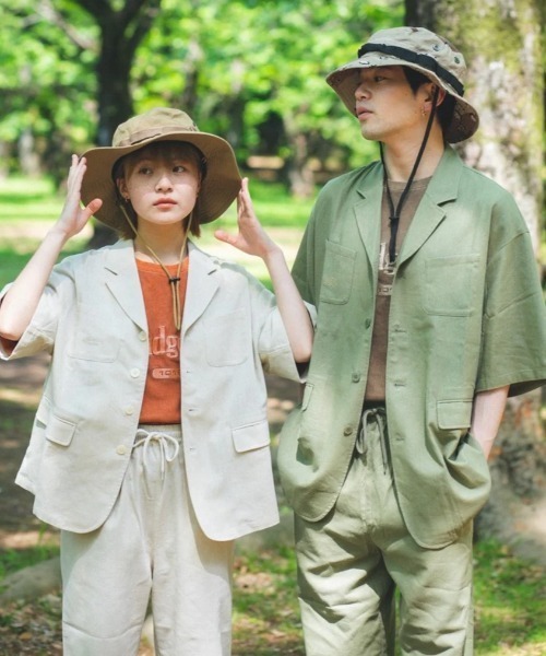 WudgeBoy（ワッジボーイ） コート アウター linen half sleeve jacket Wudgeboy jacket