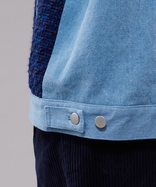 ONCILY（オンシェリー） デニムジャケット gジャン TWEED DOCKING