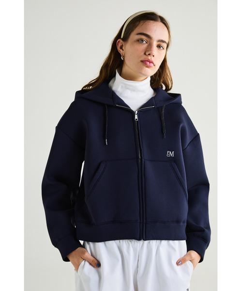 トレーナー スウェット BIG HOODED ZIP PARKA/ビッグフード ジップパーカー レディース