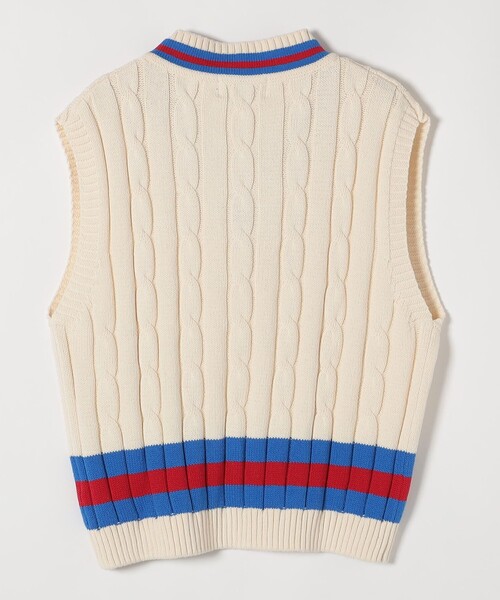SHIPS any ニット Oldderby Knitwear: コットン クリケット ベスト 