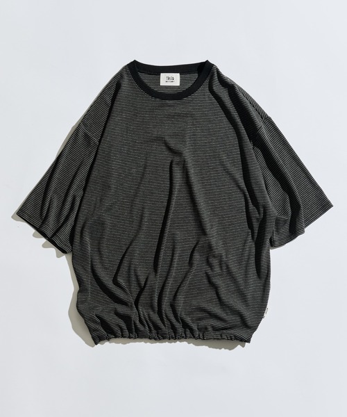WETTEMPT tシャツ CREW NECK DRAW CORD BORDER TEE / クルーネック