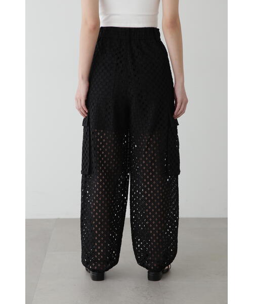 JILL STUART パンツ コットンローンエンブロイダリーパンツ