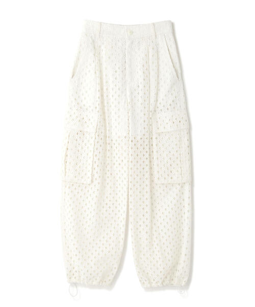JILL STUART パンツ コットンローンエンブロイダリーパンツ