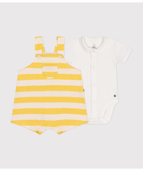 プチバトー2点セット　Tシャツ　オーバーオール PETIT BATEAU｜ベビー2点セット | Rakuten Fashion(楽天