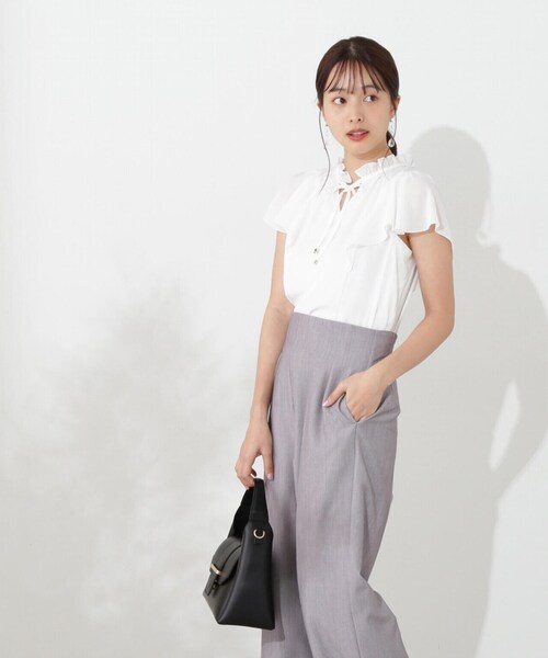 ブラウス シャツ ビックリボン楊柳ブラウス / 1215210806 レディース PROPORTION BODY DRESSING ブラウス シャツ 楊柳ラッフル