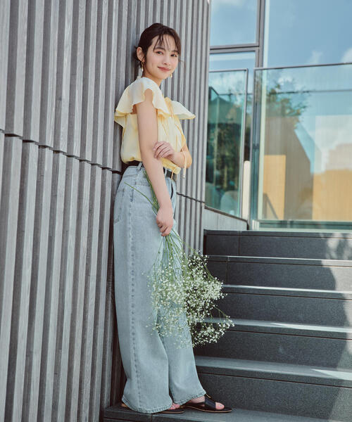 PROPORTION BODY DRESSING - プロポーションボディドレッシング楊柳ラッフルブラウス 楊柳ラッフルブラウス | PROPORTION BODY DRESSING