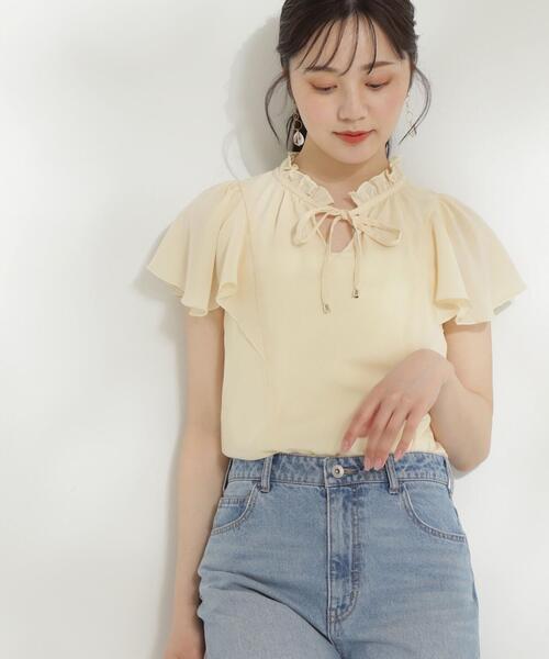 PROPORTION BODY DRESSING ブラウス シャツ 楊柳ラッフル