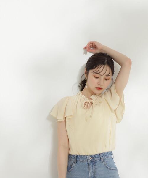 PROPORTION BODY DRESSING ブラウス シャツ 楊柳ラッフル
