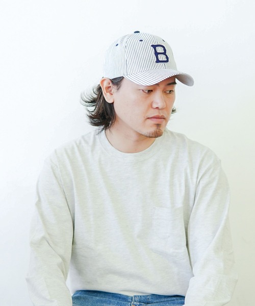 BAYBLO キャップ 帽子 (KS)ヒッコリーエンブレム BB CAP メンズ